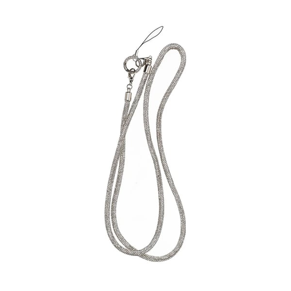 Mobilband Halsband 120cm - Silver glitter