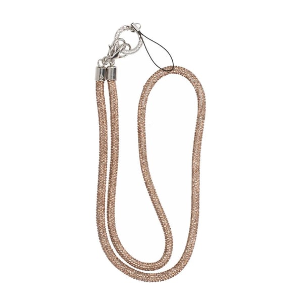 Mobilband Halsband 80cm - Guld glitter