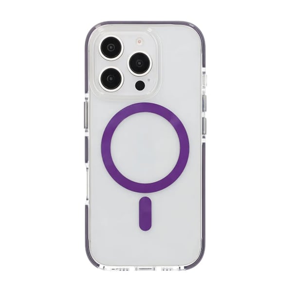 Phone 16 Pro Mobilskal Magnet Dubbelskydd - Lila