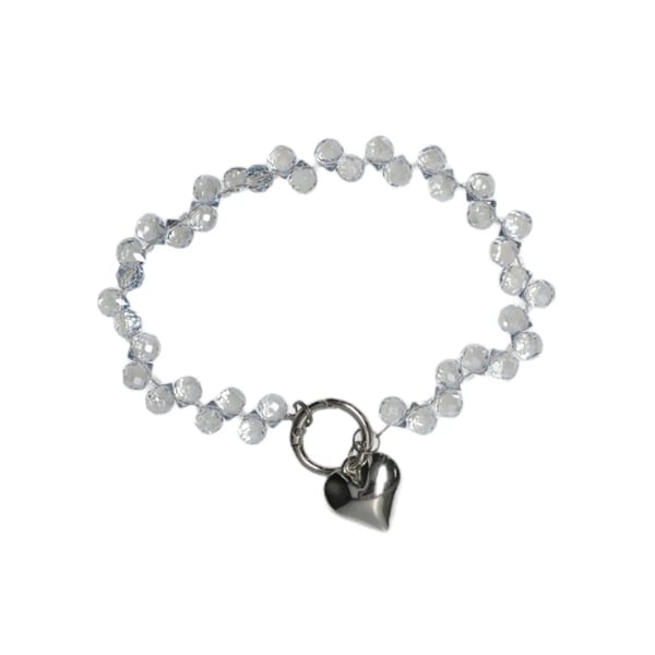 Strawberry crystal gray blue chain