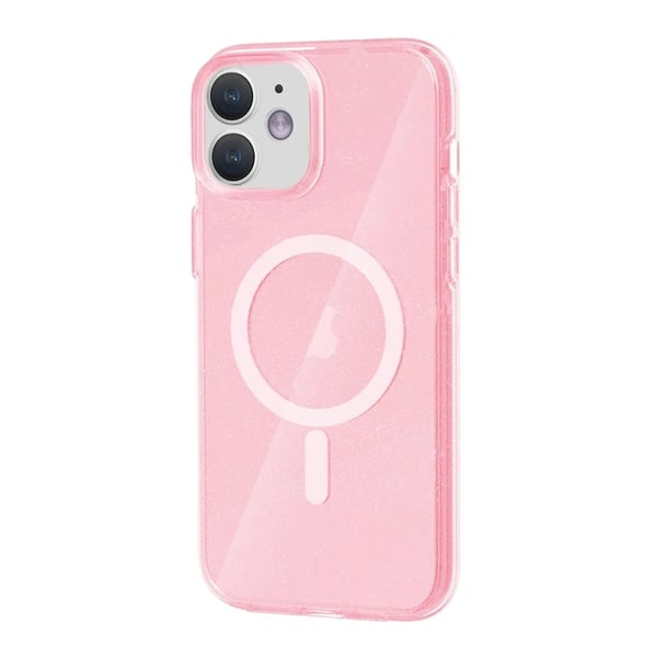 iPhone 11 Mobilskal Glitter Magsafe - Rosa