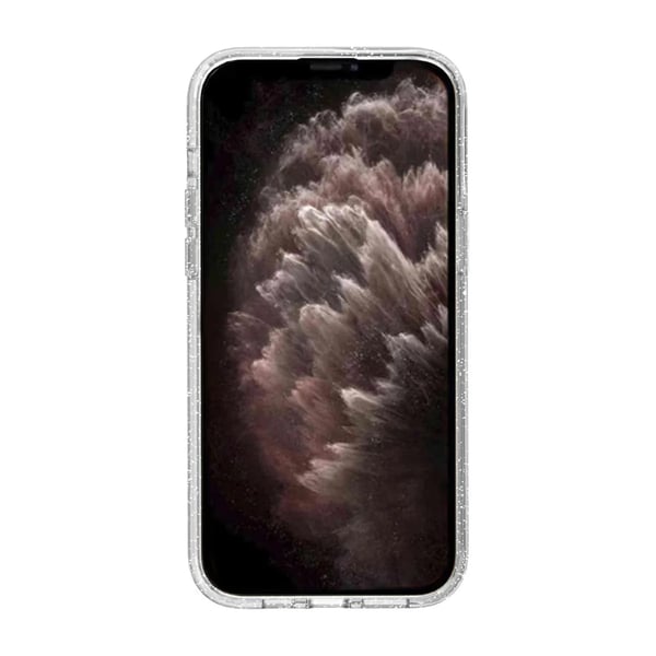 iPhone 11 Mobilskal Stöttåligt med Glitter - Transparent