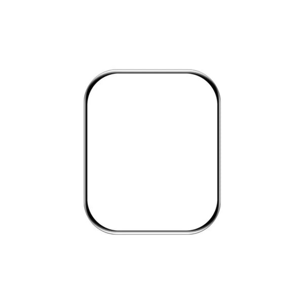 Skärmskydd Apple Watch Series 9 41mm - Härdat Glas Svart