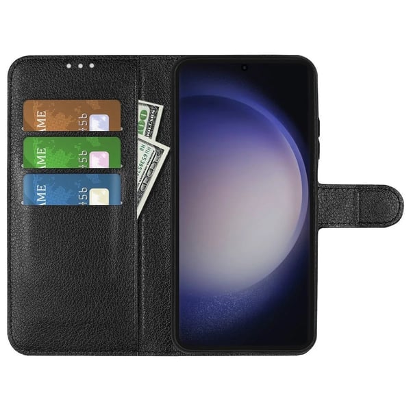 Samsung Galaxy S24 Ultra Plånboksfodral med Stativ - Brun