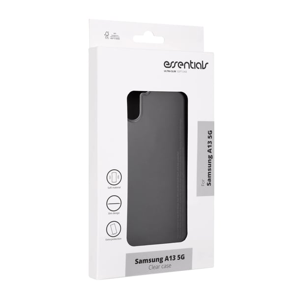 Essentials Samsung Galaxy A13 5G TPU back cover, Transparent