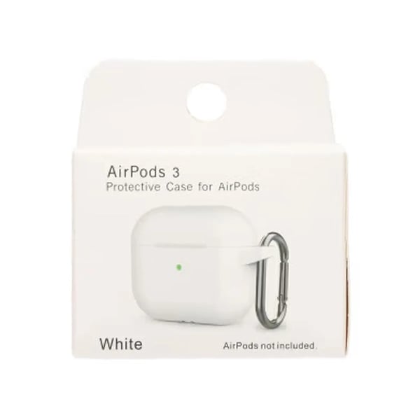 AirPods 3 Fodral Silikon - Vit