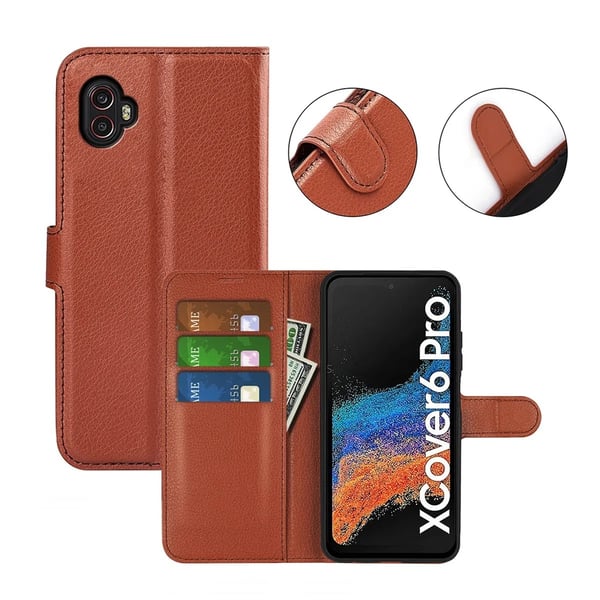 Samsung Galaxy Xcover 6 Pro Plånboksfodral med Stativ