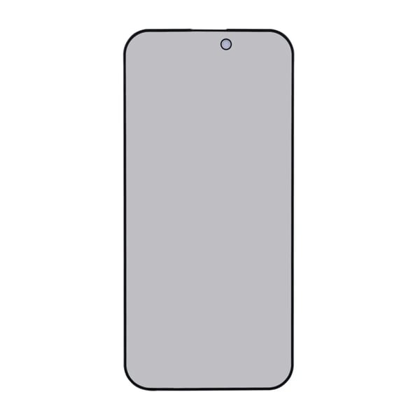 Skärmskydd iPhone 15/16 Plus - Privacy 3D Härdat Glas (miljö)