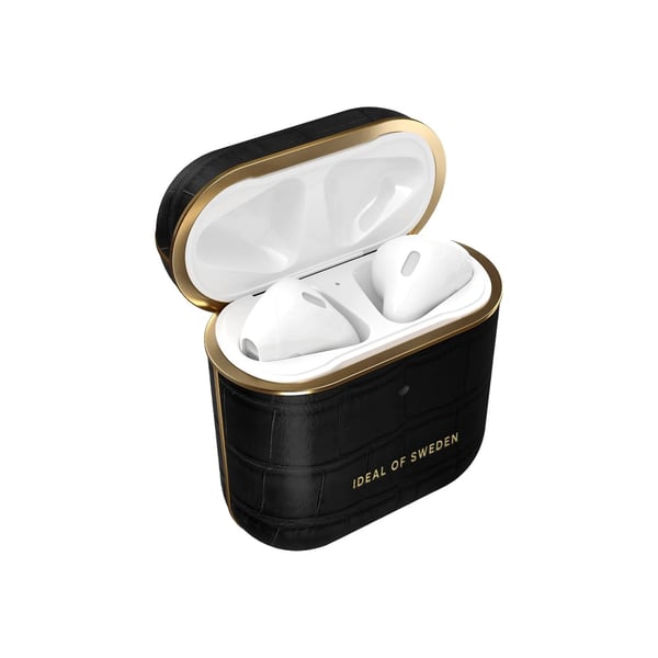 iDeal of Sweden AirPods Gen 1/ 2 fodral -Jet Black Croco)