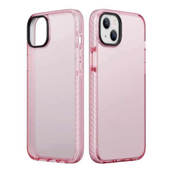 iPhone 15 Plus Stöttåligt TPU Mobilskal - Rosa