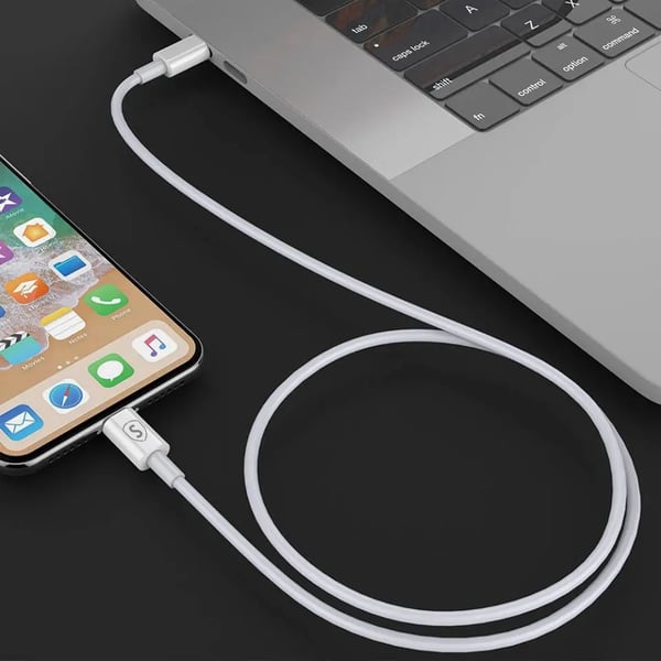 SiGN USB-C till Lightning Kabel 20W, 3m - Vit