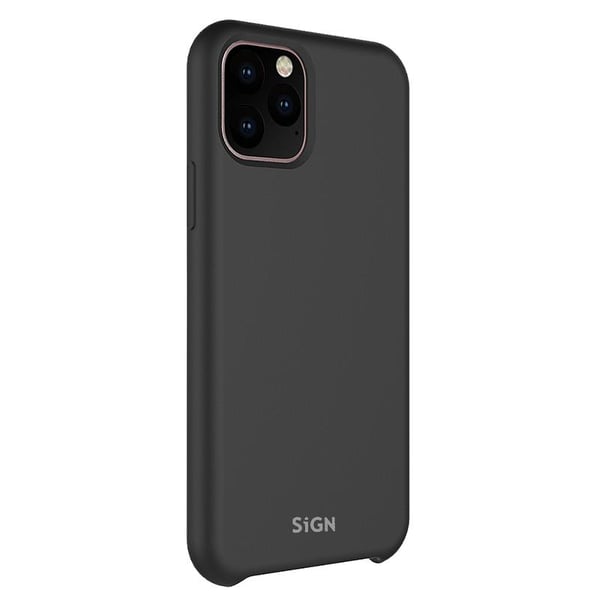 SiGN Liquid Silicone Case för iPhone 12 Pro Max - Svart