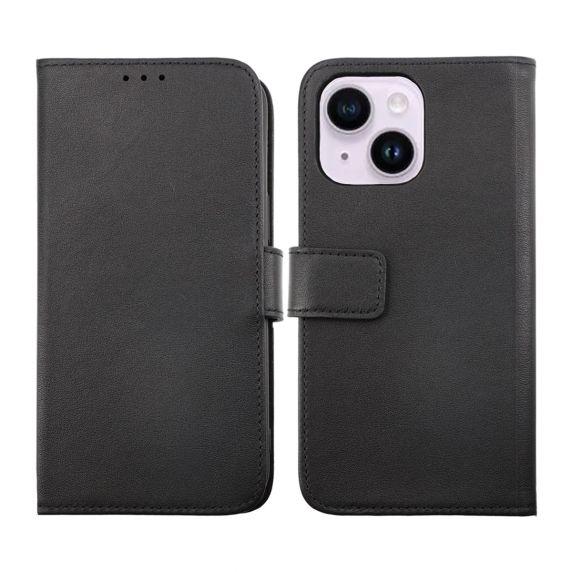 iPhone 14 Plånboksfodral Läder Rvelon Färg Svart iPhone 14 Plånboksfodral Läder Rvelon Färg Svart