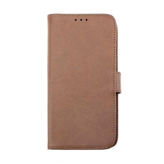 iPhone 14 Pro Plånboksfodral Läder Rvelon Färg Brun