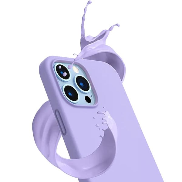 SiGN Liquid Silicone Case för iPhone 14 Pro Max - Lavender