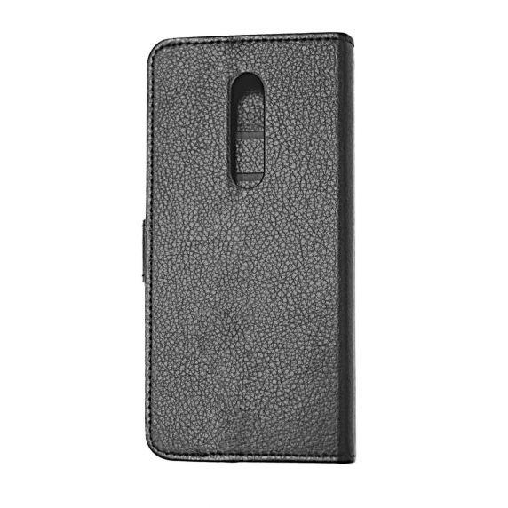 Flip Stand Leather Wallet Case For OnePlus 7 Pro Black