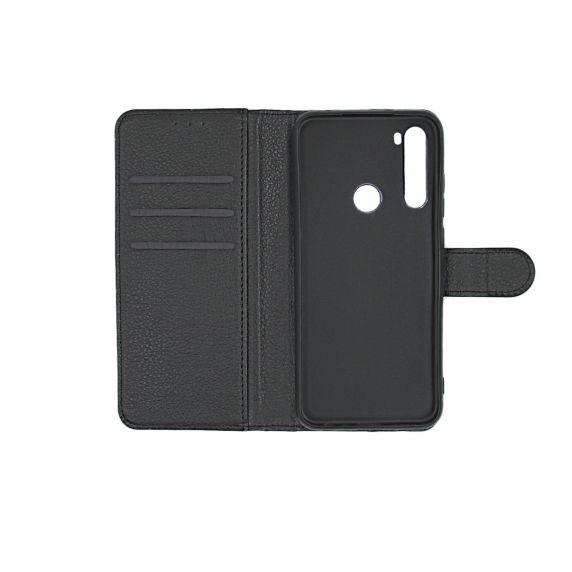Plånboksfodral Läder med Stativ - Xiaomi Redmi Note 8T - Svart