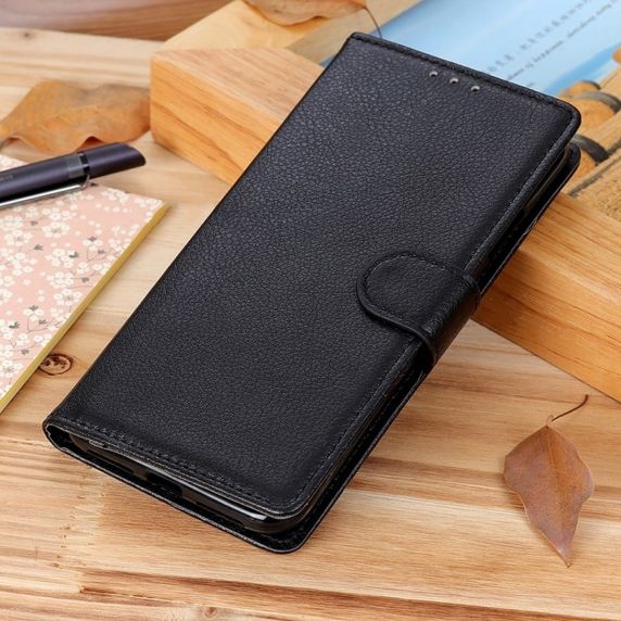 Flip Stand Leather Wallet Case For Xiaomi Redmi 9C Black