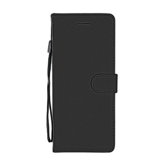Flip Stand Leather Wallet Case For Sony Xperia 5 Black
