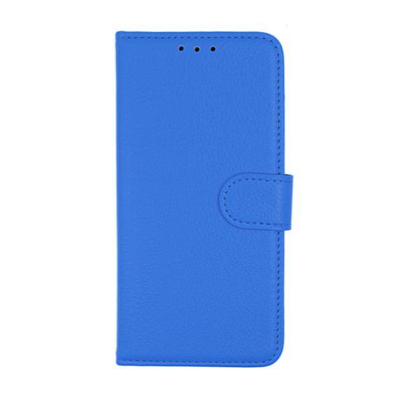 Flip Stand Leather Wallet Case For Huawei P40 Blue