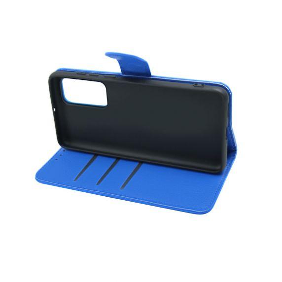 Flip Stand Leather Wallet Case For Huawei P40 Blue