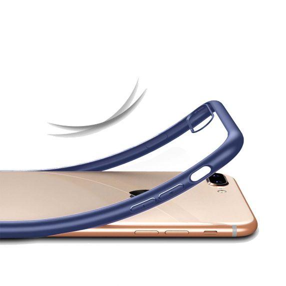 iPhone 7 Plus/8 Plus Transparent Shockproof With TPU Edge Case Blue