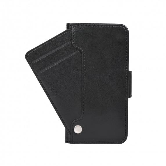 Flip Stand PU Leather Kickstand Card Case Black For iPhone 7 Plus/8 Plus