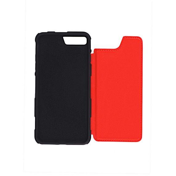 PU Leather Back Flip Kickstand Card Case Red For iPhone 7 Plus/8 Plus