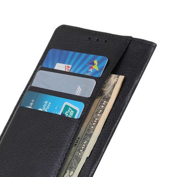 Flip Stand Leather Wallet Case For Samsung Galaxy A53 5G Black