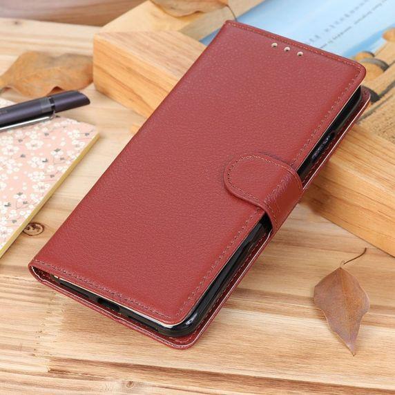 Flip Stand Leather Wallet Case For Samsung Galaxy A53 5G Brown