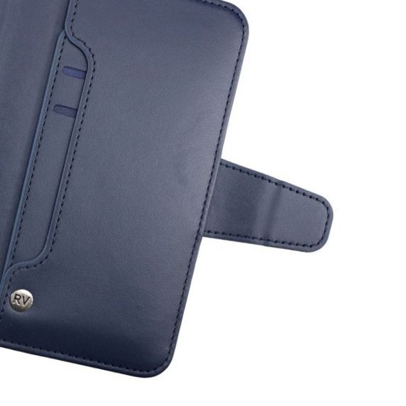 RV Plånboksfodral - Samsung S22 Plus - Extra Kortfack och Stativ - Blå