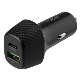 DELTACO 12/24 V USB-billaddare med dubbla USB-portar och snabbladdning, 36 W, svart DELTACO 12/24 V USB-billaddare med dubbla USB-portar och snabbladdning, 36 W, svart