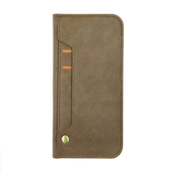 Flip Stand Leather Wallet Card holder Case Grey Brown For iPhone 7/8