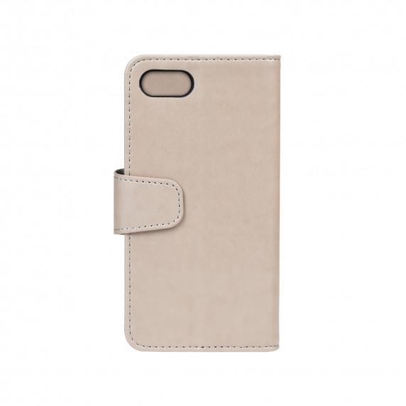 Flip Stand PU Leather Kickstand Card Case Grey For iPhone 7/8