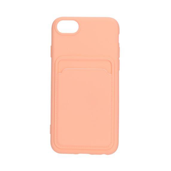 Silikonskal med Korthållare iPhone 7/8/SE (2020/2022) - Rosa
