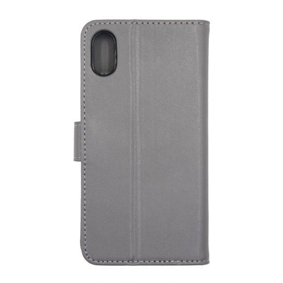 iPhone X/XS Flip Stand Läderplånboksfodral Taupe