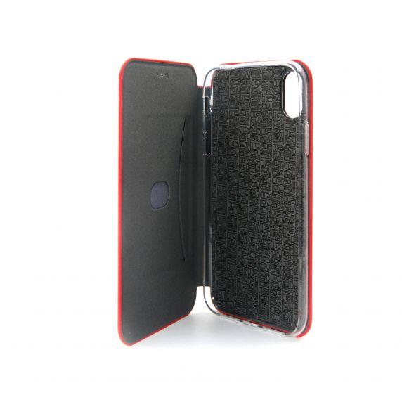 Flip Stand PU Leather Case For iPhone X/XS Red