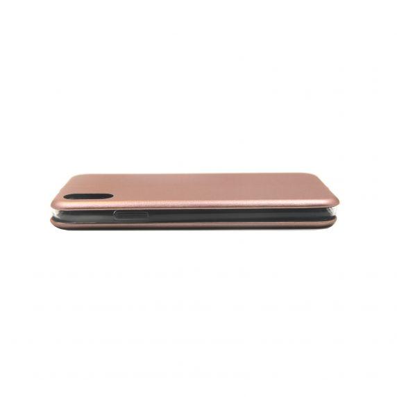 Flip Stand PU Leather Case For iPhone X/XS Rose Gold