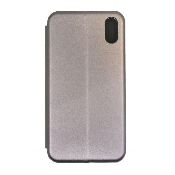 Flip Stand PU Leather Case For iPhone X/XS Silver