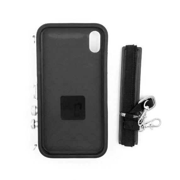 Silicone Case With 3D PC Camera Cover for iPhone X/XS Black