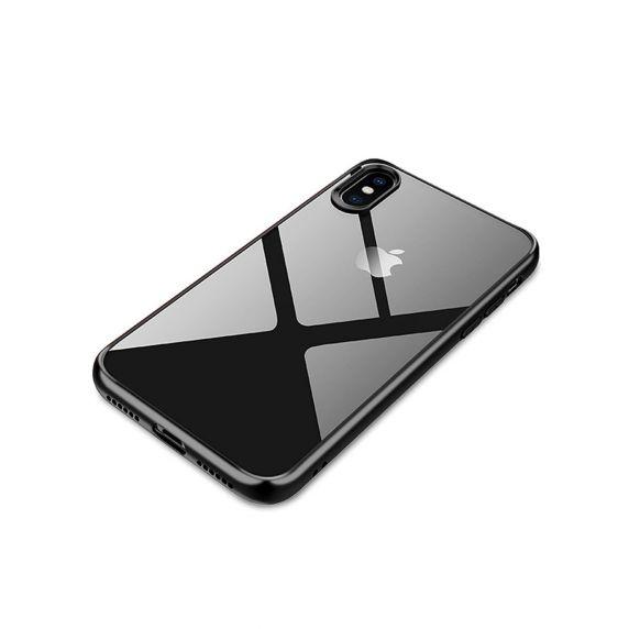 iPhone X/XS Transparent Shockproof With TPU Edge Case Black