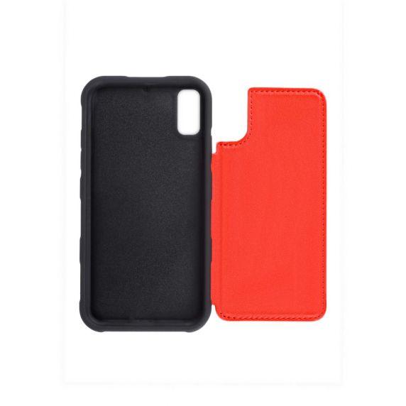 iPhone X/XS PU Leather Back Flip Wallet Case Red