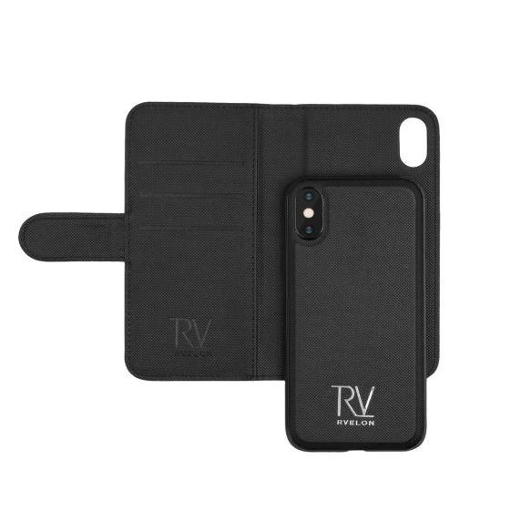RV Magnetiskt Plånboksfodral - iPhone X/XS - Svart