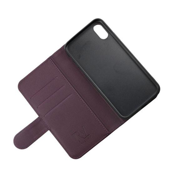 RV Magnetiskt Plånboksfodral - iPhone X/XS - Mörklila