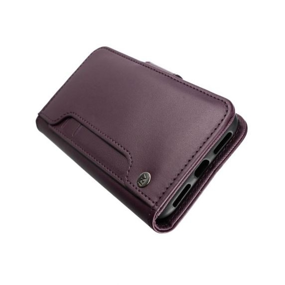 RV Plånboksfodral - iPhone X/XS - Extra Kortfack och Stativ - Mörklila