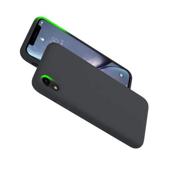 Liquid Silicone Case For iPhone XR Black