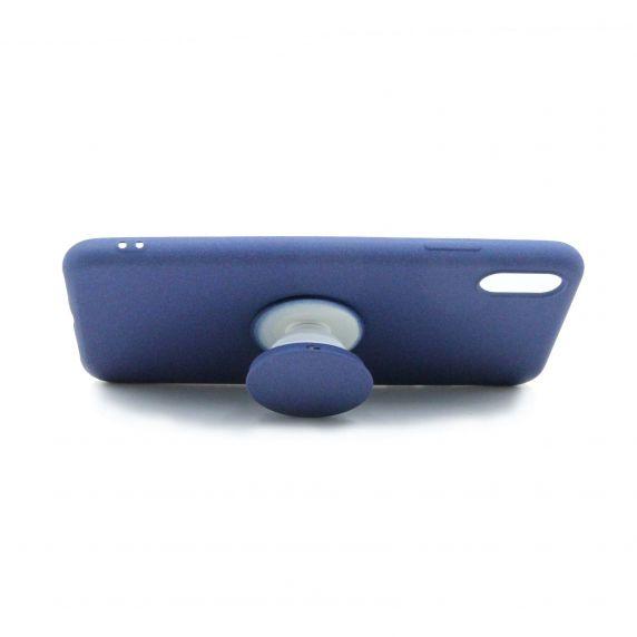 Fitted Case TPU With Kickstand For iPhone XS Max Blue