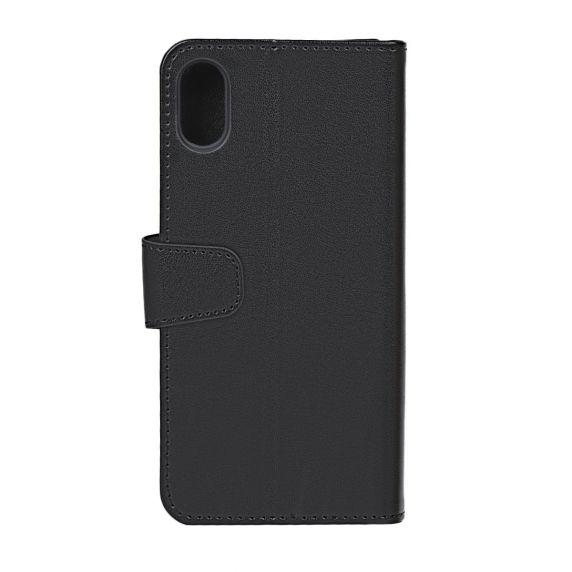 iPhone XS Max Flip Stand PU Leather Extra Card Wallet Case Black