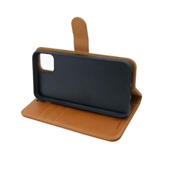 Detachable Leather Case For iPhone 11 Brown