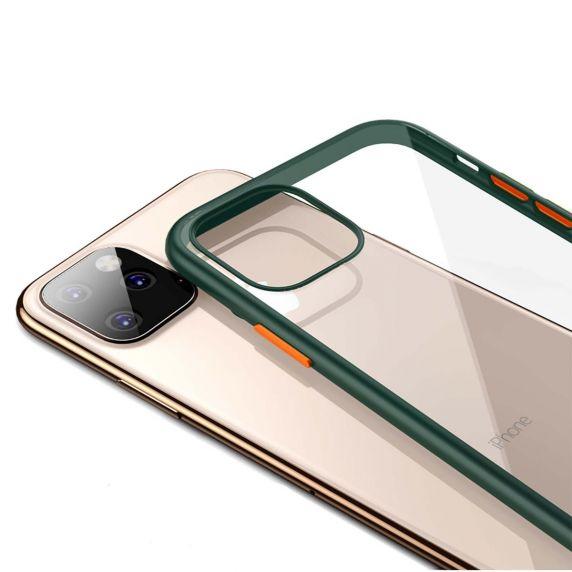 TPU Edge Transparent Shockproof Case For iPhone 11 Green